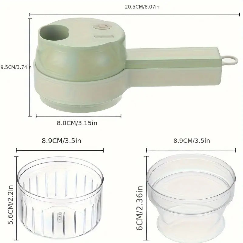 4 in 1 Portable Electric Vegetable Cutter