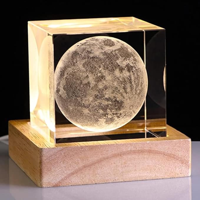 3D Crystal Moon