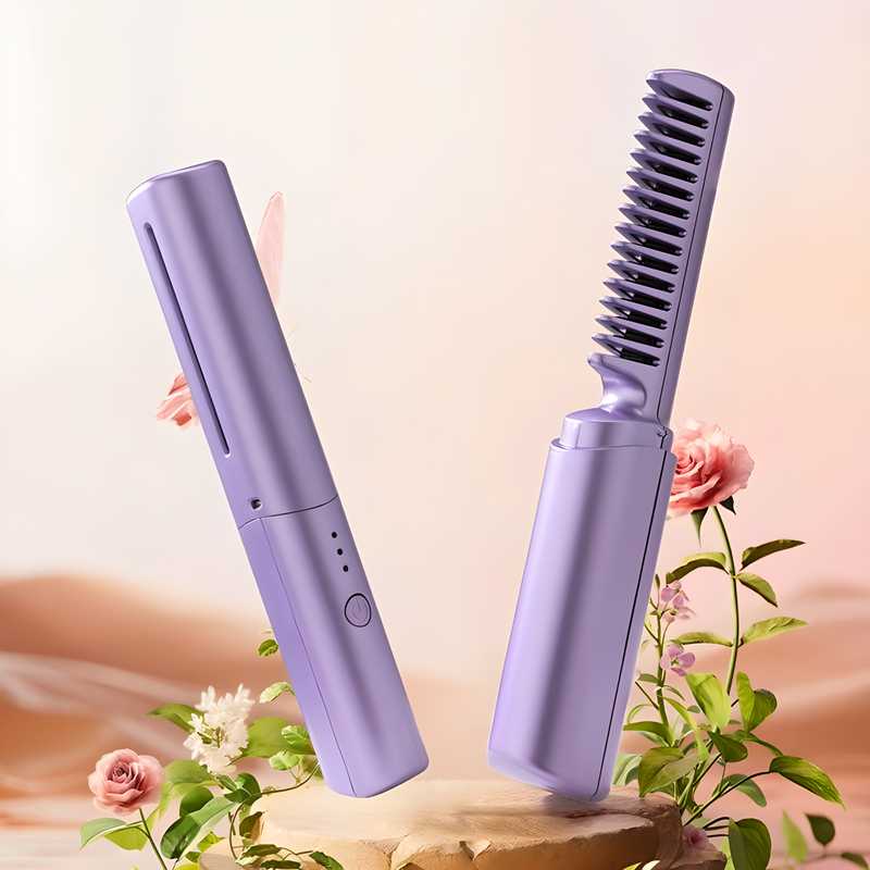 Mini Hair Comb Straightener