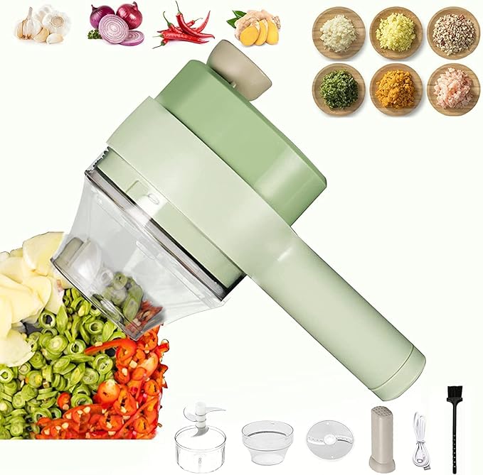 4 in 1 Portable Electric Vegetable Cutter