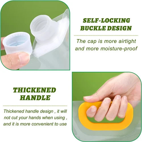 Reusable Moisture-Proof Vacuum Sealed Suction Bag 2 Pcs (1 L) Pack