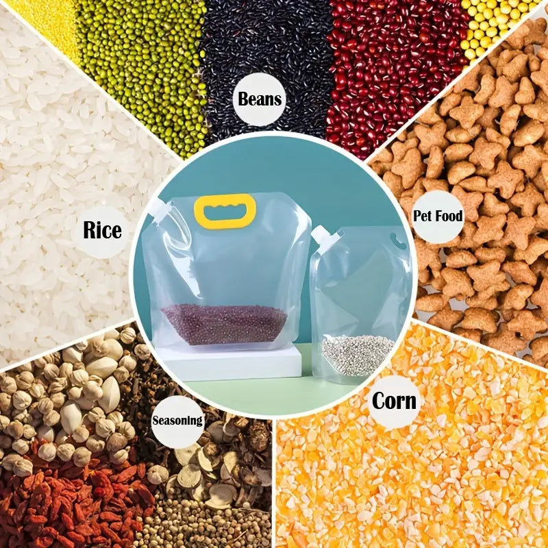 Reusable Moisture-Proof Vacuum Sealed Suction Bag 2 Pcs (1 L) Pack