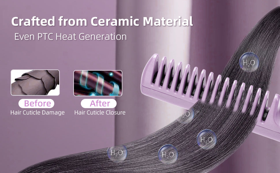 Mini Hair Comb Straightener